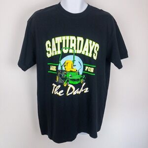 Barstool Sports T-Shirt Mens Medium Black Saturdays Are For Dads Retro Graphic